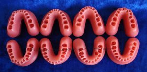 Wax Form for Orthodontic Models Ligature Tying Training Typodont