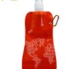 Foldable Plastic Drinking Water Bag with Climbing Button Carabiner